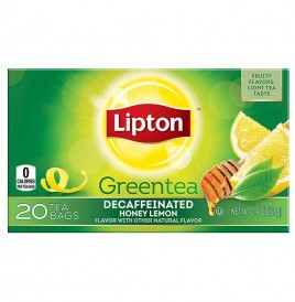 Lipton Decaffeinated Honey Lemon Green Tea  Box  20 pcs